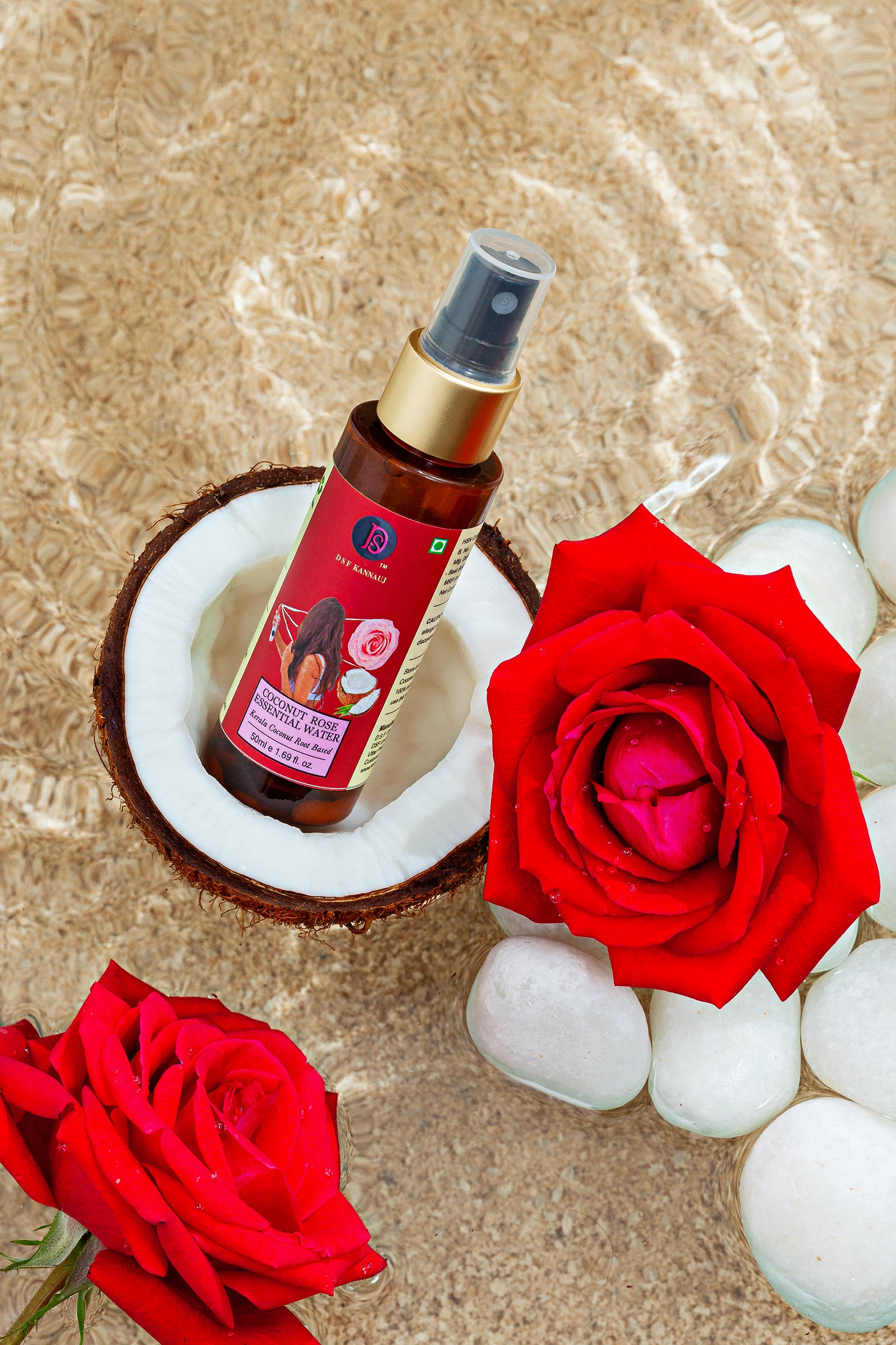 डीएसएफ नारियल गुलाब जल II डीएसएफ नारियल गुलाब आवश्यक जल II डीएसएफ नारियल गुलाब हाइड्रोसोल